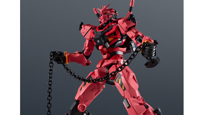 ジークアクスとも並べたい！赤いガンダムが可動フィギュア「UNIVERSE」に出撃―ハンマーは鎖部分を金属パーツで再現