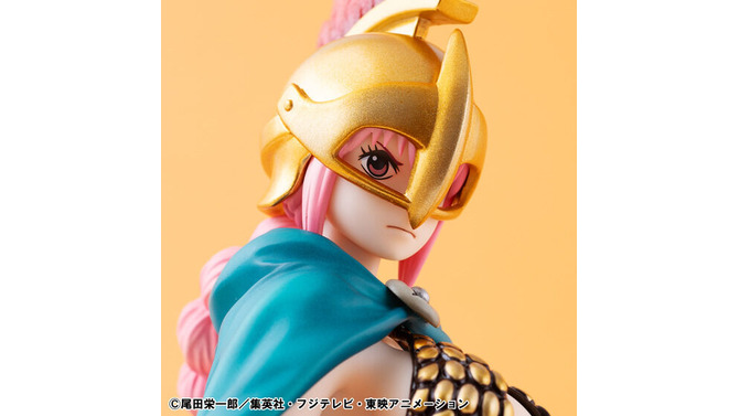 兜やマントを外すとより美しい…！「ワンピース」ドレスローザ編より、大胆な鎧を纏った「剣闘士 レベッカ」フィギュアが復刻