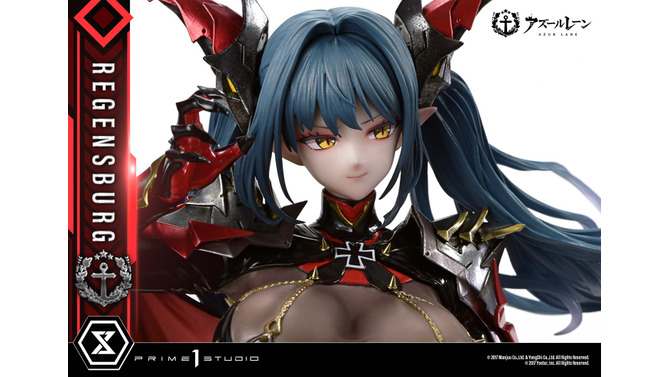 肌にピッタリ張り付いた黒タイツがセクシー…！『アズレン』より「レーゲンスブルク」がキービジュアルを基にスタチュー化