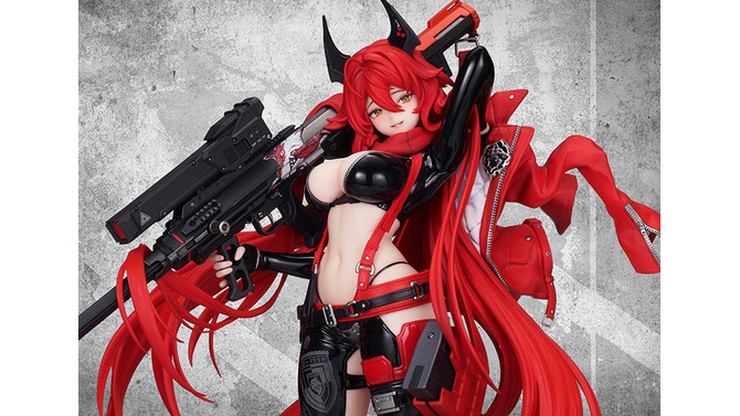 鍛え抜かれた腹筋に注目…！『勝利の女神：NIKKE』より「レッドフード」が専用ライフル「ウルフスベイン」を携えて立体化