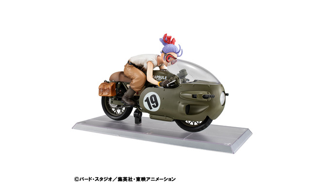 「ドラゴンボールZ」より「ブルマとバイク」の扉絵モチーフフィギュアが復刻！バイク本体ごと傾けて飾れる台座で躍動感バッチリ