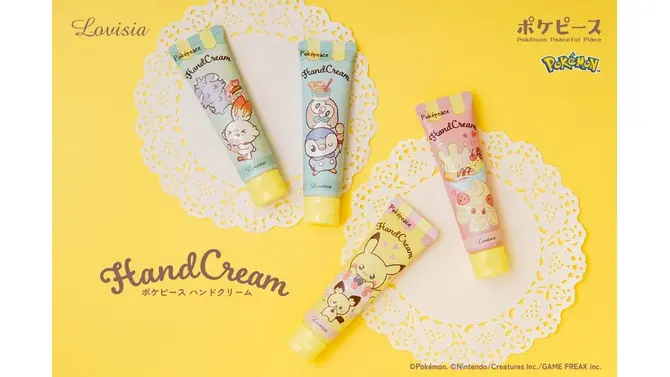 「ポケピース」とコラボしたハンドクリームが8月29日発売！ピカチュウ&ピチュー、ポッチャマ&モクローなど全4種