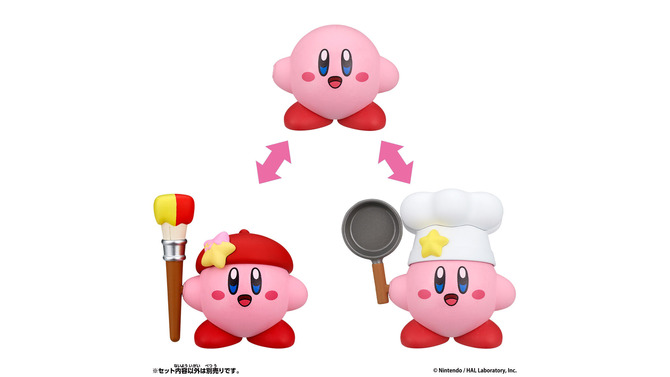 『星のカービィ』ノーマルから2つのコピー能力に変身！アーティスト＆コックなどフィギュアセット全4商品が新登場
