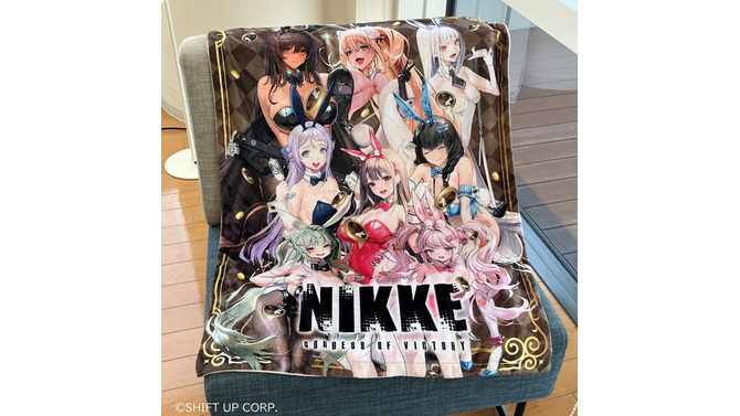 やわらかバニーがいっぱい！『勝利の女神：NIKKE』の「バニーガール衣装ブランケット」が素敵―“うさ耳と尻尾”が並ぶ裏面にも注目