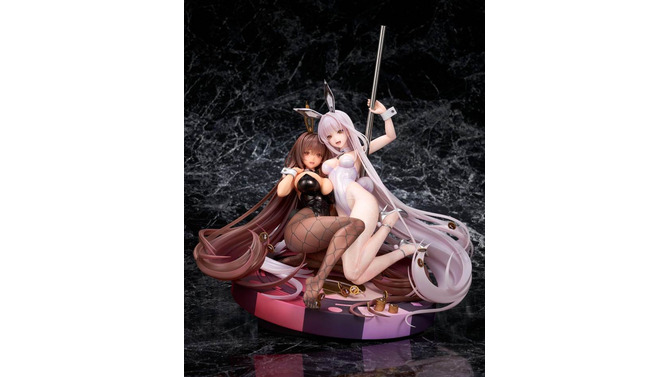 バニーガール姿がセクシー！『勝利の女神：NIKKE』より“ノワール＆ブラン”がイベント「Bunny X 777」ビジュで立体化