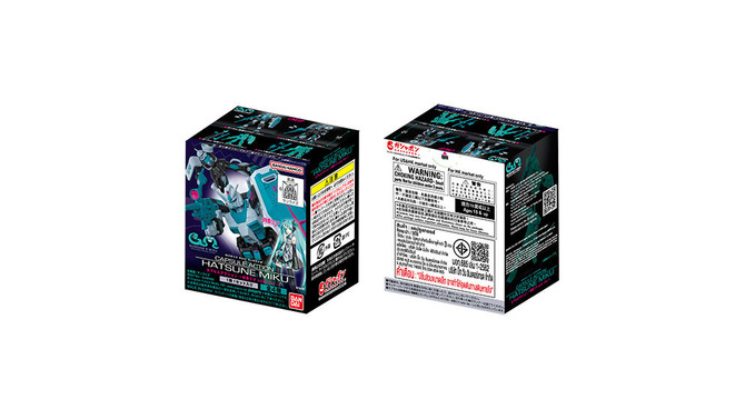 1,500円ガシャポンに「機動戦士ガンダム」×「初音ミク」フィギュアが登場！ガンダム、シャア専用ザクのカラー違い全4種、箱売も展開