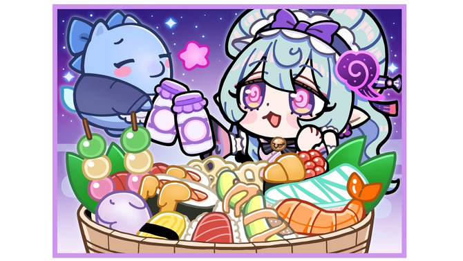 ※画像は大川ぶくぶ先生が手がける、「原神×スシロー」コラボのお祝いイラスト（大川ぶくぶ先生のXより引用）。