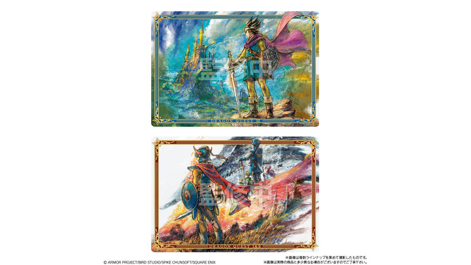 HD-2D版『ドラクエ』ロト三部作ウエハースの全ラインナップが公開！バンダイ限定描き下ろしに加えて、レアカードは箔押し仕様の全33種