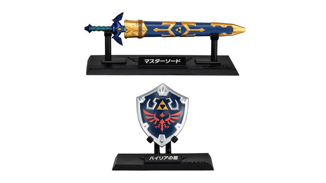 「ゼルダの伝説 ウェポンコレクション」登場！マスターソードやハイリアの盾など、印象的な武具全9種が食玩フィギュア化