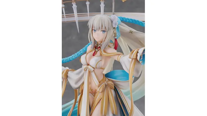 気品ある水着姿が美しい！『FGO』より「水妃モルガン」フィギュアが、豪華な円形装飾など見どころ満載