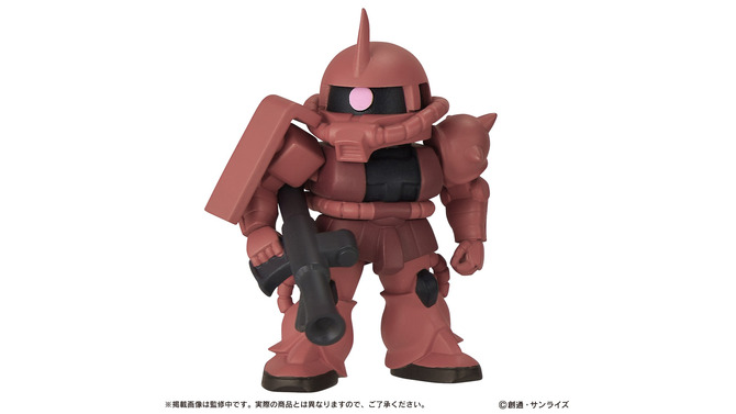 シャア専用ザクIIが率いるザク部隊！「機動戦士ガンダム」ガシャポンフィギュア「ならぶんです。」全5種が、オンラインにて展開