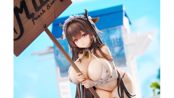 目のやり場に困るミルクメイド柄ビキニ…！『アズレン』より「樫野」が着せ替え衣装「フレッシュ＆スウィート！」の姿で立体化