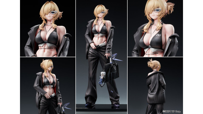 知的なスーツと肉体のギャップが美しい…『勝利の女神:NIKKE』より「グレイブ」がコスチューム“ビューティフル・ユー”姿で立体化
