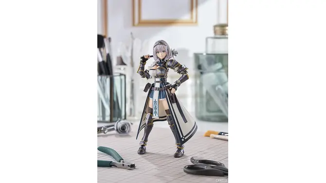 ホロライブ・白銀ノエルがフル可動プラモ化!素敵な笑顔パーツ、牛丼や団員さんなどオプションで様々なシチュエーションを表現
