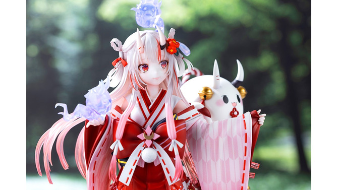 ホロライブ・百鬼あやめの巫女衣装Ver.フィギュアが予約受付開始!趣のある台座に、ぽよ余まで立体化し雰囲気満点