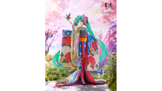 お値段約20万円の「初音ミク」日本人形フィギュアが可憐で美しい…！イラストレーター・藤ちょこ氏による描き下ろしイラストをもと立体化