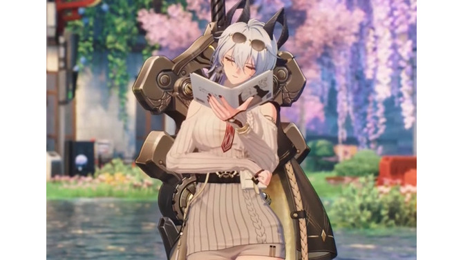 『鳴潮』「ザンニー」にスペシャル衣装追加！ゆったりセーターに絶対領域の太もも、そして変身すると“びりびり”に…