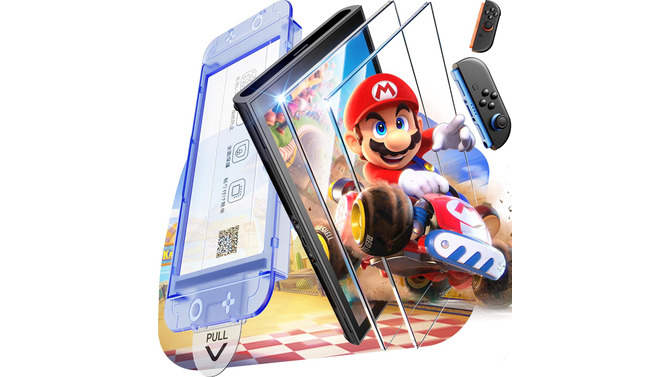 気泡ゼロで付けられて気持ちいい。Switch 2用フィルムが70%オフで買えるぞ #Amazonブラックフライデー