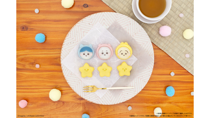 パジャマ姿の「ちいかわ」が和菓子に！ハチワレ、うさぎたち3パッケージで贈る「食べマスあそーと」再登場