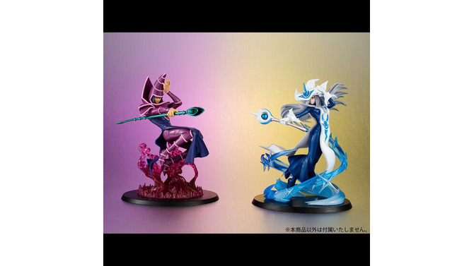 伝説のデュエルをその手に！『遊戯王』より「ブラック・マジシャン」「サイレント・マジシャン」がそれぞれ杖を構え凛々しい姿を立体化