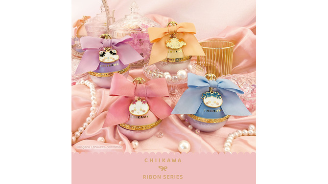 粧美堂より「ちいかわ」リボンコスメが12月中旬発売！ハチワレら4人のアイシャドウ、メイクブラシセットなどがお洒落で可愛い