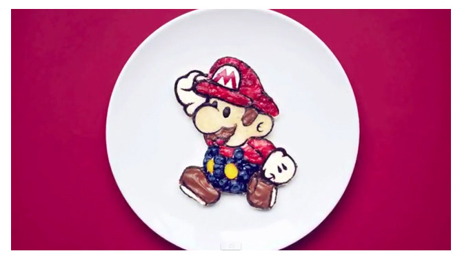 食べられる『スーパーマリオブラザーズ』のアート ― 製作過程のビデオも公開中