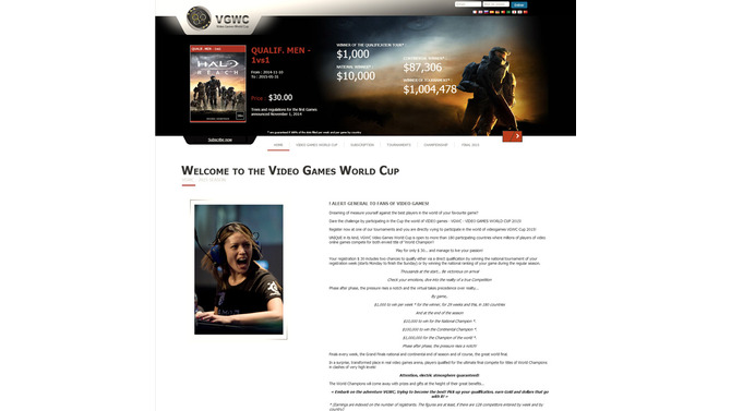 ビデオゲーム・ワールドカップ 公式サイト