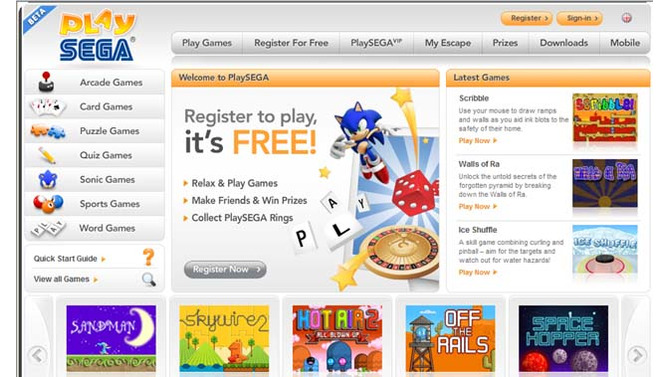 セガ、海外向けにカジュアルゲームサイトを開設−将来的には『ソニック』『ぷよぷよ』なども提供