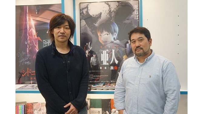 右）瀬下寛之総監督、左）守屋秀樹プロデューサー
