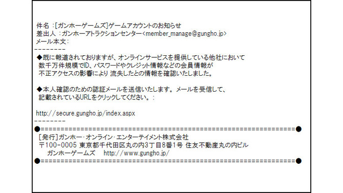 メール事例