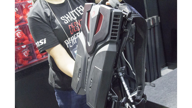 【TGS2016】MSIがVR特化バックパックPC「VR One」を展示―バーチャルを背負って未来へ