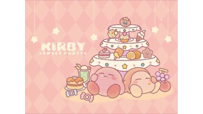 「一番くじ 星のカービィ sweet party」景品詳細が公開、もこもこなぬいぐるみがキュートすぎ！