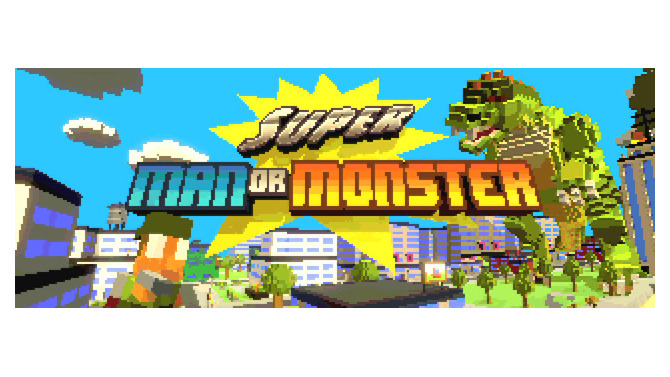 人類vs怪獣を描く8-bit風3Dアクション『Super Man Or Monster』がSteam配信！