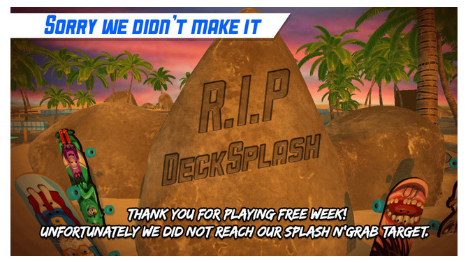 ナワバリ対戦スケートゲーム『Decksplash』DL数目標未達、開発中止に
