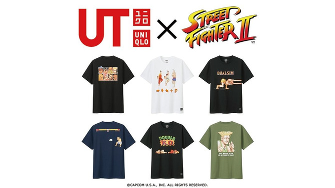 UTに『ストリートファイター』『モンハン』コラボデザイン登場！Tシャツの中で「昇龍拳ッ！」