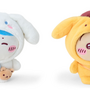 「ちいかわ」×「サンリオキャラクターズ」ペア同士がそれぞれになりきる！“ふわっふわもこもこ”衣装を纏った「うさぎ＆ポムポムプリン」など新作グッズ多数