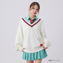 モデルさんの着こなす姿がかなりマチュ！「ガンダム ジークアクス」マチュの制服ニットやパイロットスーツがアパレルグッズ化