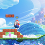 スーパーマリオブラザーズワンダーゲーム内での1シーン（ゾウマリオ）