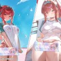 『勝利の女神：NIKKE』「ラピ：レッドフード」が“透けシャツ”な“水着ポニテ”に!?「トーブ」に「ジュリア」も水着にお着換え─夏を彩る新コス3種を発表