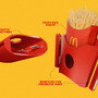 フライドポテトMサイズをすっぽり収納のスイッチ2ジョイコンホルダー3Dプリントモデル無料公開