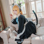 才羽ミドリ（メイドver.）『ブルーアーカイブ』／lunana（X：@lunananya）