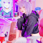 猫又おかゆ／ちろ（X：@suyamaaaaaa）、撮影：月原（X：@tukihara_lgk）