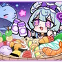 ※画像は大川ぶくぶ先生が手がける、「原神×スシロー」コラボのお祝いイラスト（大川ぶくぶ先生のXより引用）。