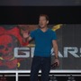 「GoW3」のデモプレイをするクリフ・ブレジンスキー氏