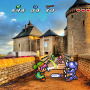 『ゼルダの伝説 神々のトライフォース』から剣を振るうリンクの姿