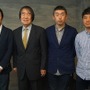 左から企画・総監督：小川洋一氏、白組 代表取締役社長：島村達雄、監督：河村友宏、監督：小森啓裕