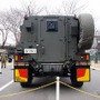 対爆性能を高めるため、ドアは後部の1か所のみ。運転者もここから出入りする。