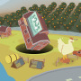 穴があらゆる物を飲み込んでいく物理パズル『DONUT COUNTY』配信開始！