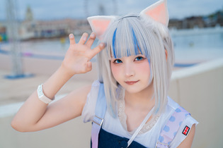 【コスプレ】夏のリゾートに現れた「ホロライブ」がうる・ぐらのワンピース姿が可愛いさ満点！！人気レイヤー・うりん【写真8枚】 画像