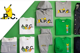 『ポケモン』と仏ファッションブランド「A.P.C.」がコラボ！ピカチュウや初代御三家をデザインしたアパレルが多数ラインナップ 画像